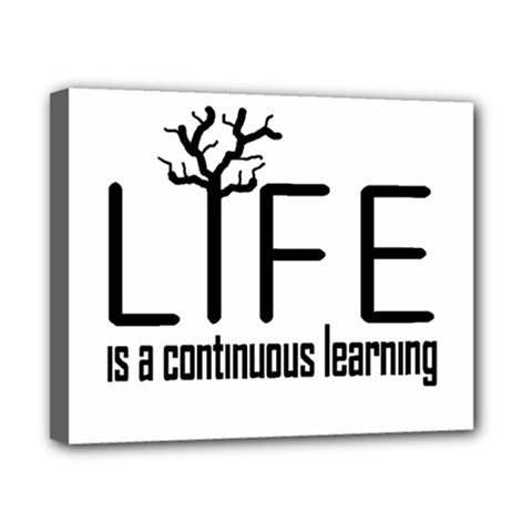 Life And Learn Concept Design Canvas 10  X 8  by dflcprints