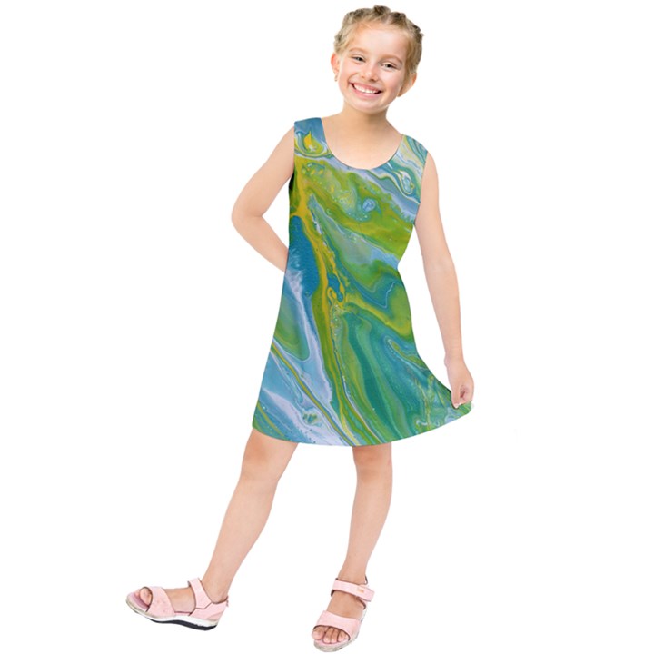 Sunlit River Kids  Tunic Dress