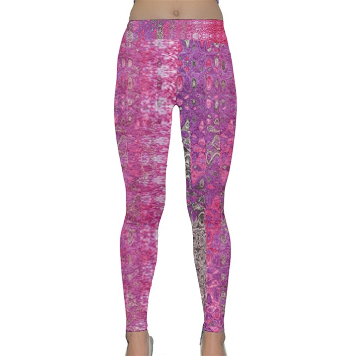 Purple splash and pink Shimmer created by FlipStylez Designs Classic Yoga Leggings