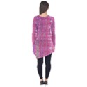 Purple splash and pink Shimmer created by FlipStylez Designs Long Sleeve Tunic  View2