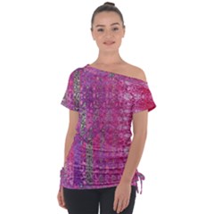 Purple Splash And Pink Shimmer Created By Flipstylez Designs Tie-up Tee