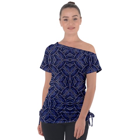 Modern Orante Pattern Tie-up Tee by dflcprints