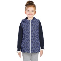 Modern Orante Pattern Kid s Hooded Puffer Vest by dflcprints