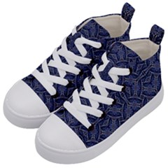 Modern Orante Pattern Kid s Mid-top Canvas Sneakers