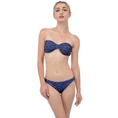 Modern Orante Pattern Classic Bandeau Bikini Set