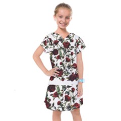 Red Roses Kids  Drop Waist Dress