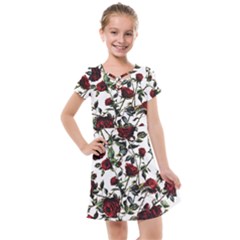 Red Roses Kids  Cross Web Dress by CasaDiModa