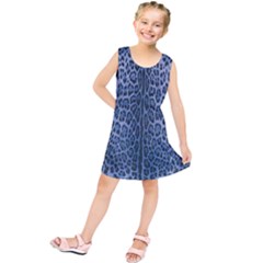 Blue Leopard Kids  Tunic Dress by CasaDiModa