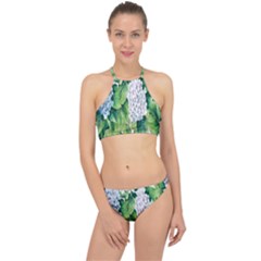 Hydrangea Racer Front Bikini Set by CasaDiModa