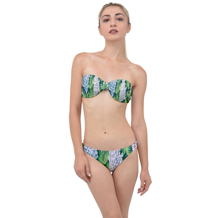 Hydrangea Classic Bandeau Bikini Set