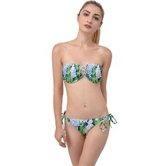 Hydrangea Twist Bandeau Bikini Set