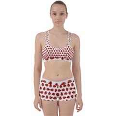 Red Peppers Pattern Women s Sports Set by SuperPatterns