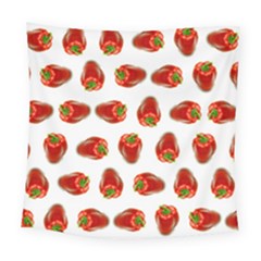 Red Peppers Pattern Square Tapestry (large)