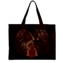 Awesome T Rex Skeleton, Vintage Background Zipper Mini Tote Bag View1