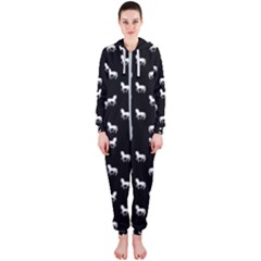 Silhouette Graphic Horses Pattern 7200 Hooded Jumpsuit (ladies) 