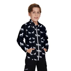 Silhouette Graphic Horses Pattern 7200 Windbreaker (kids)