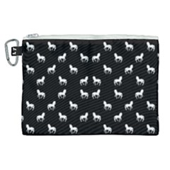 Silhouette Graphic Horses Pattern 7200 Canvas Cosmetic Bag (xl) by dflcprints