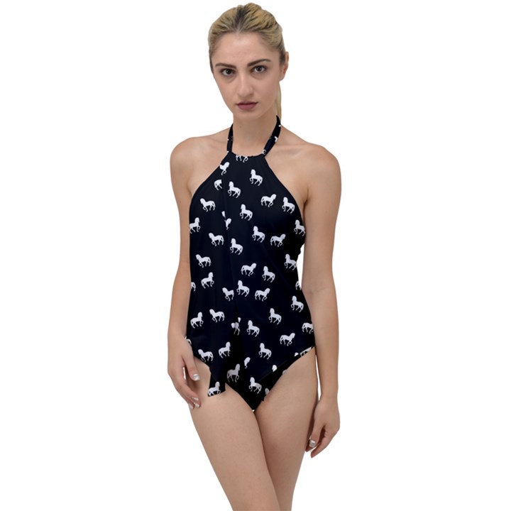 Silhouette Graphic Horses Pattern 7200 Go with the Flow One Piece Swimsuit