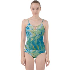 Melting Cut Out Top Tankini Set by lwdstudio