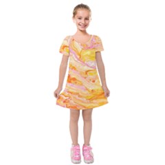 Sun Storm Kids  Short Sleeve Velvet Dress by lwdstudio