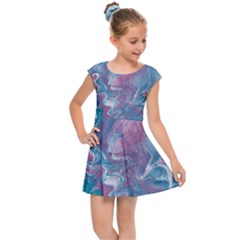 Ripples Kids Cap Sleeve Dress by lwdstudio