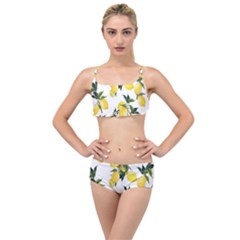 Lemons Layered Top Bikini Set by CasaDiModa