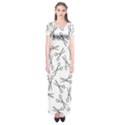 Scissors pattern Short Sleeve Maxi Dress View1