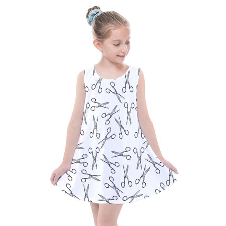 Scissors pattern Kids  Summer Dress