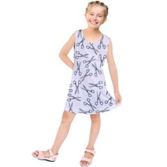 Scissors Pattern Kids  Tunic Dress