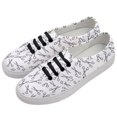 Scissors Pattern Women s Classic Low Top Sneakers by Valentinaart