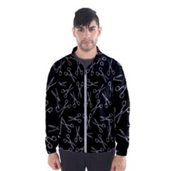 Scissors Pattern Windbreaker (men) by Valentinaart