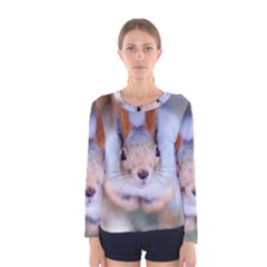 Squirrel Looks At You Women s Long Sleeve Tee