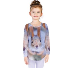 Squirrel Looks At You Kids  Long Sleeve Tee