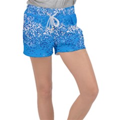 Blue Balloons In The Sky Women s Velour Lounge Shorts