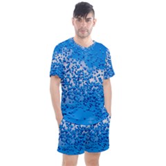 Blue Balloons In The Sky Men s Mesh Tee And Shorts Set