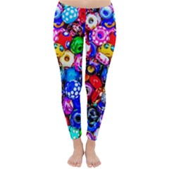 Colorful Beads Classic Winter Leggings by FunnyCow