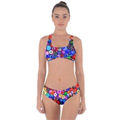 Colorful Beads Criss Cross Bikini Set by FunnyCow