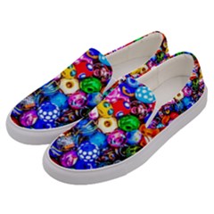 Colorful Beads Men s Canvas Slip Ons by FunnyCow