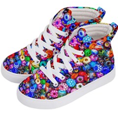 Colorful Beads Kid s Hi-top Skate Sneakers by FunnyCow