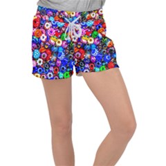 Colorful Beads Women s Velour Lounge Shorts by FunnyCow