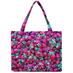 Pile Of Red Strawberries Mini Tote Bag by FunnyCow