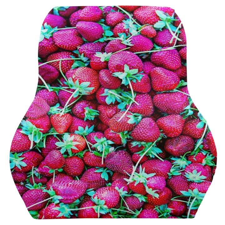 Pile Of Red Strawberries Car Seat Back Cushion 