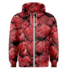 Red Raspberries Men s Zipper Hoodie by FunnyCow