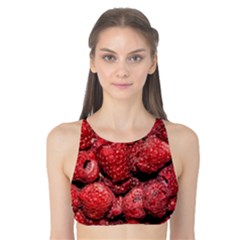 Red Raspberries Tank Bikini Top by FunnyCow