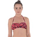 Red Raspberries Halter Bandeau Bikini Top View1