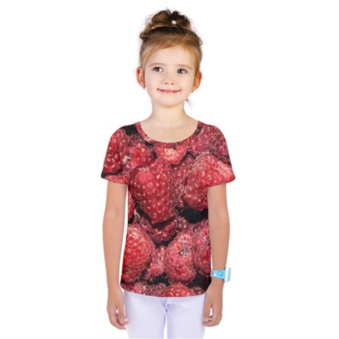 Red Raspberries Kids  One Piece Tee by FunnyCow