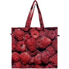 Red Raspberries Canvas Travel Bag by FunnyCow