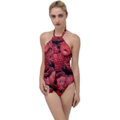 Red Raspberries Go With The Flow One Piece Swimsuit