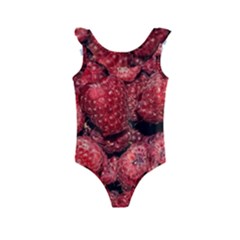 Red Raspberries Kids  Frill Swimsuit