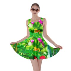 Bleeding Heart Flowers In Spring Skater Dress by FunnyCow